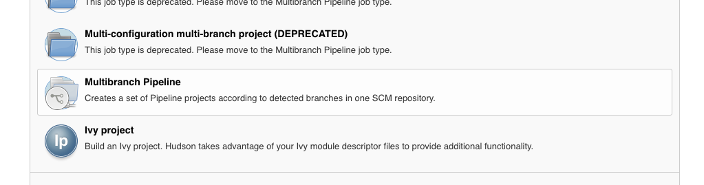  Miltibranch Pipeline creation option